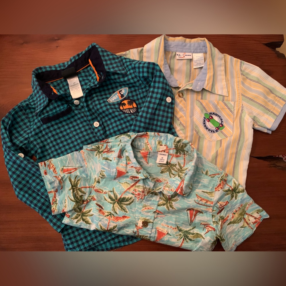 Little Rebels Bundle of 3T boys collard shirts